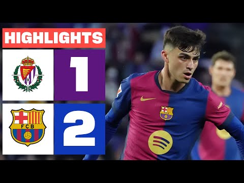 REAL VALLADOLID CF 1 - 2 FC BARCELONA I RESUMEN LALIGA EA SPORTS img