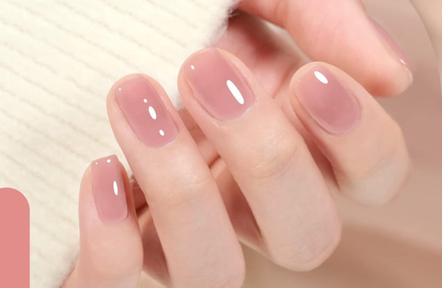 Trying viral jelly nails! img